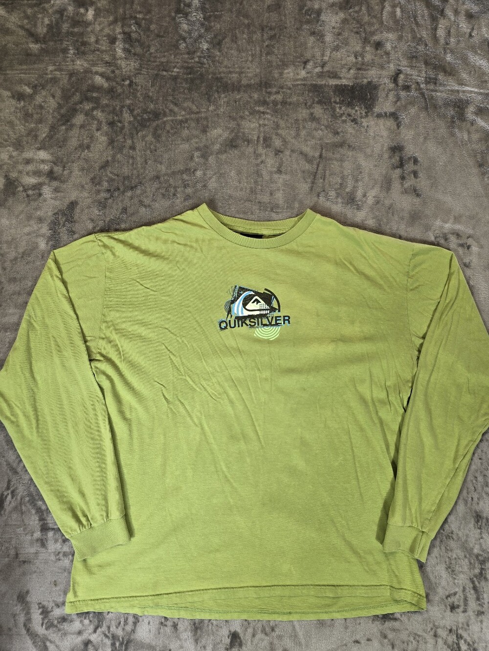 Vintage Quicksilver Green Long Sleeve Shirt Size XL